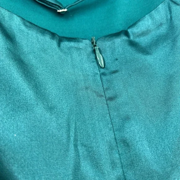 Lucy in the Sky satin slip dress y2k 90 retro green main character chic XS - Picture 12 of 15